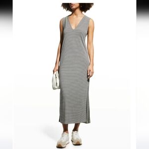 Rag & Bone Michal knit striped midi muscle dress Size large Giid condition